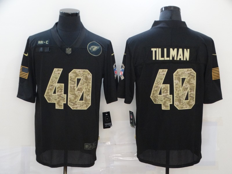 Men's Arizona Cardinals Pat Tillman #40 Black Jersey